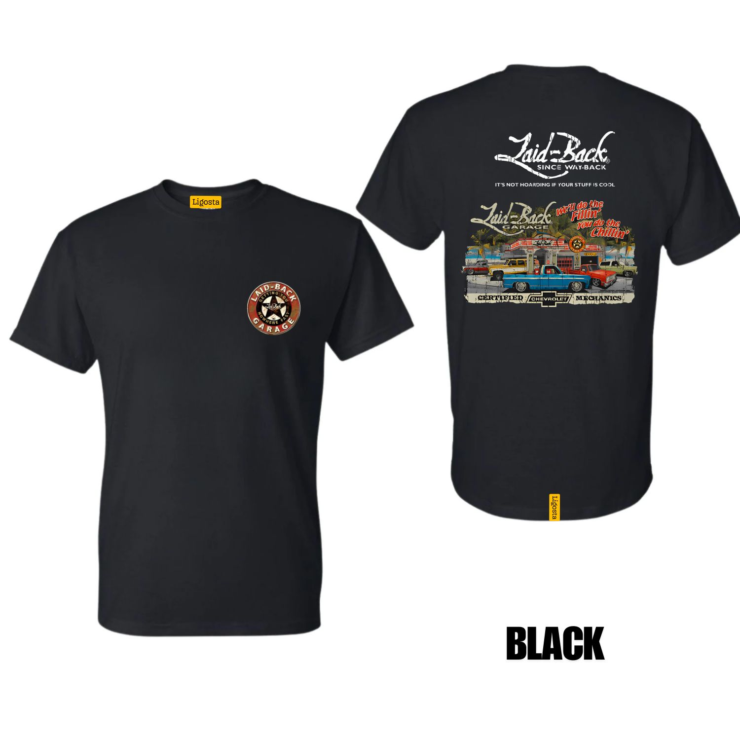 Ligosta Vintage, Laid-Back T-Shirt, Unisex T-Shirt Featuring Certified Chevy Mechanics Graphic, Perfect For Classic Truck Fans 28