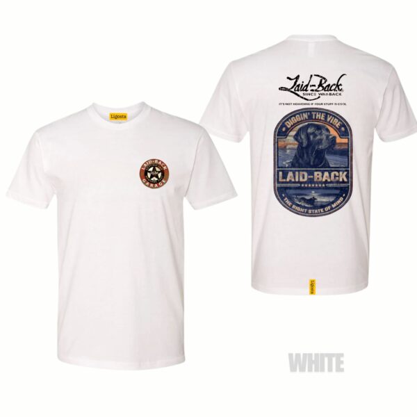 Ligosta Vintage, Laid-Back T-Shirt, Unisex T-Shirt Featuring Diggin' The Vibe Dog Graphic, Perfect For Relaxed Style Fans 27 - Image 3