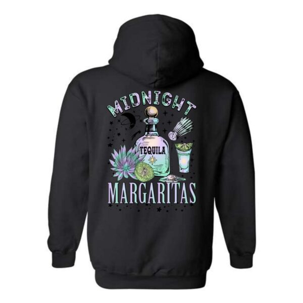 Midnight Margaritas Hoodie, Colorful Tequila and Margarita Design, Perfect for Party Lovers, Ideal for Casual Wear, Comfortable and Stylish, Hoodie For Men, Hoodie For Women , Hoodie Design - Image 3