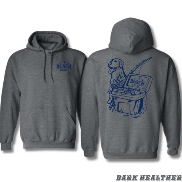 Busch Light Dog and Cooler Design, Outdoor Casual Hoodie, Playful and Adventurous Style, Hoodie Style, Menswear Sweaters, Street Life Style - Image 3
