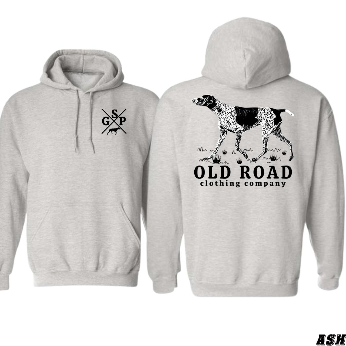 Old Road Clothing Company GSP Dog Design, Casual Wear Hoodie, Classic and Outdoor Style , Hoodie Design
