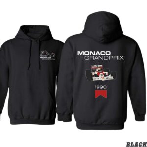 Monaco Grand Prix 1990 Hoodie, Classic Racing Design, Perfect for Motorsport Enthusiasts, Ideal for Casual Wear or the Track, Cozy and Stylish, Unisex Hoodie for Men and Women , Winter Fashion