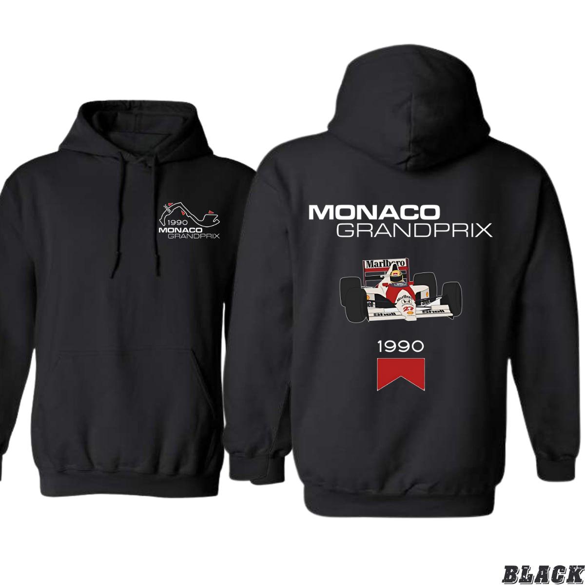 Monaco Grand Prix 1990 Hoodie, Classic Racing Design, Perfect for Motorsport Enthusiasts, Ideal for Casual Wear or the Track, Cozy and Stylish, Unisex Hoodie for Men and Women , Winter Fashion