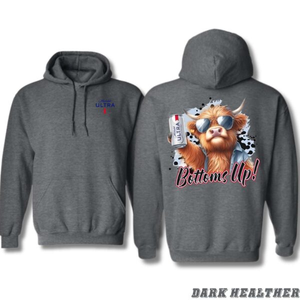 Michelob Ultra Bottoms Up Design, Casual Wear Hoodie, Fun and Festive Style , Hoodie Design - Image 2