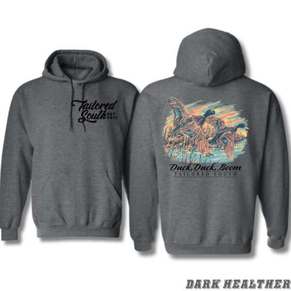 Duck Duck Boom Hoodie, Vibrant Waterfowl Design, Perfect for Hunting Enthusiasts, Street Life Style - Image 5