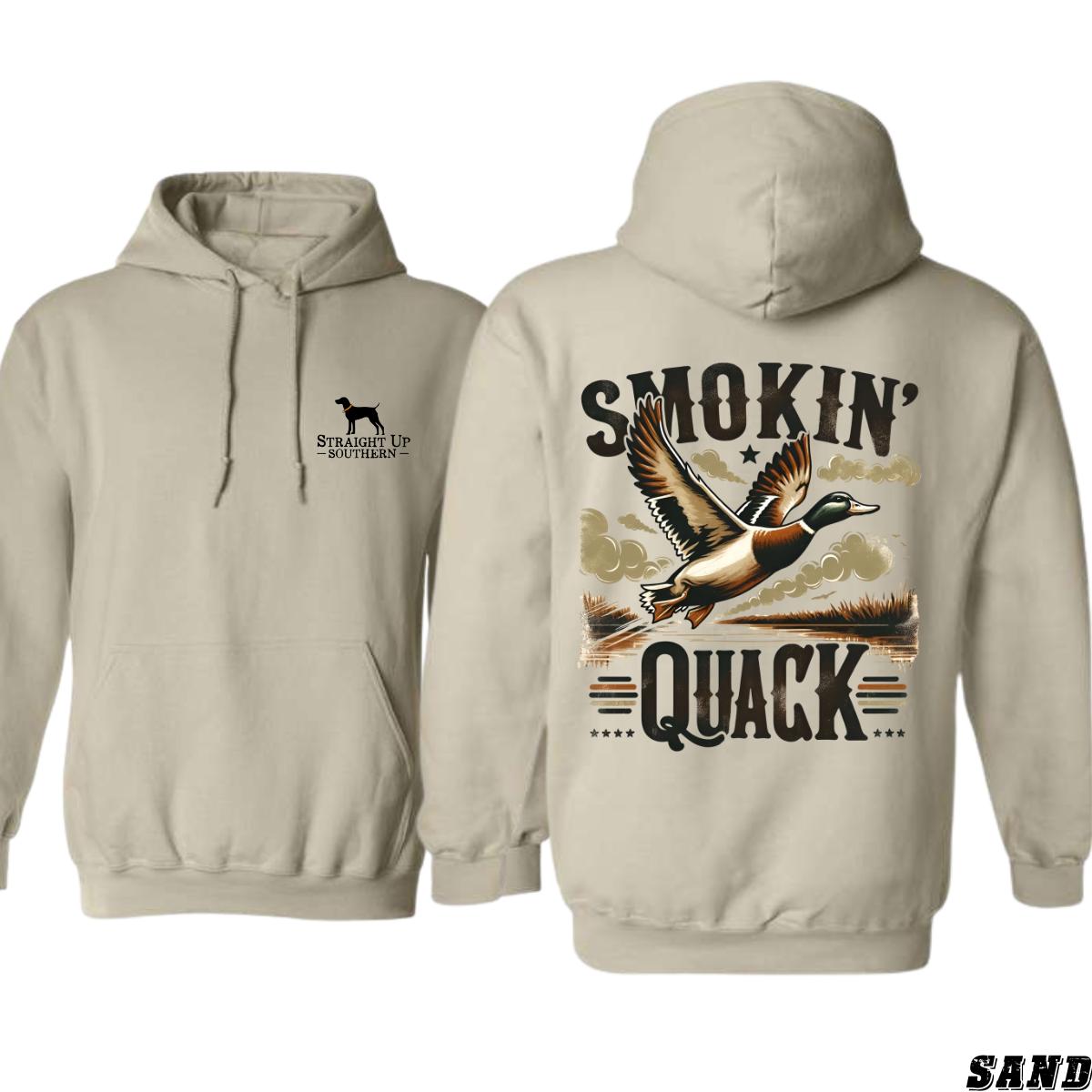 Smokin’ Quack Hoodie, Stunning Duck Design, Perfect for Nature Lovers, Hoodies for Country Girls, Ideal for Outdoor Adventures