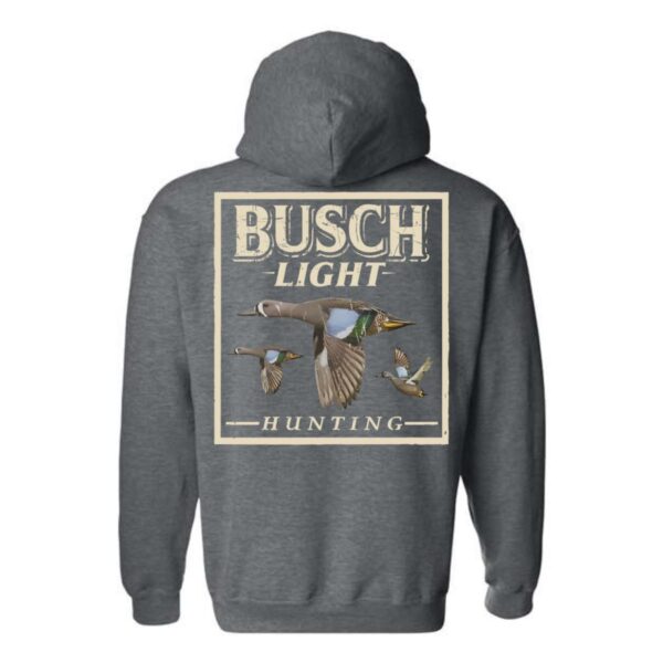 Busch Light Hoodie, Hunting Design with Ducks in Flight, Perfect for Outdoor Enthusiasts, Ideal for Casual Wear, Comfortable and Stylish, Hoodie For Men, Hoodie For Women , Hoodie Design - Image 5