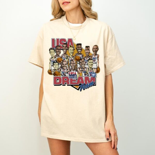 1992 Basketball Shirt, 90s Dream Team Usa Basketball Shirt,Graphic T-shirt ,Gift For Women, Gift For Men, Fall tee, Classic Cotton - Image 6