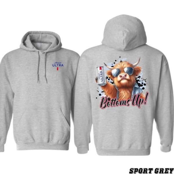 Michelob Ultra Bottoms Up Design, Casual Wear Hoodie, Fun and Festive Style , Hoodie Design - Image 8