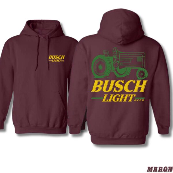 Busch iLight Hoodie, Tractor Design, Men's Country Clothing, Perfect for Beer Lovers and Farmers, Ideal for Casual Wear, Comfortable and Stylish, Hoodie For Men, Hoodie For Women  Tops Underwear, Street Life Style - Image 2