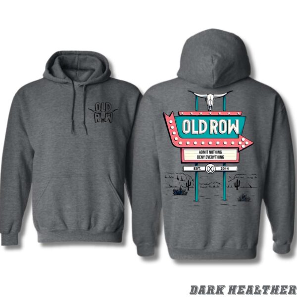 Old Row Hoodie, Retro Sign Design Shirt, Trendy Hoodie for Men and Women , Hoodie Design - Image 3