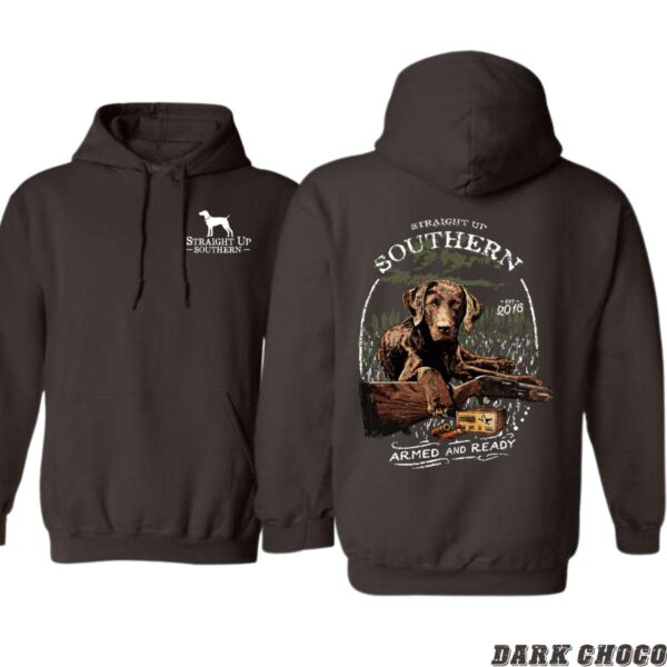 Straight Up Southern Hoodie, Rustic Dog Design, Perfect for Outdoor Enthusiasts, Ideal for Southern Style, Warm and Cozy, Unisex Hoodie for Men and Women , Winter Fashion - Image 5