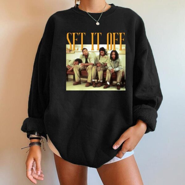 Retro Set It Off T-Shirt, Set It Off T-Shirt, Set It Off Tee T-Shirt, Movie Tee Shirt, Gift For Fan, Street Life Style, Trending T-Shirts - Image 2