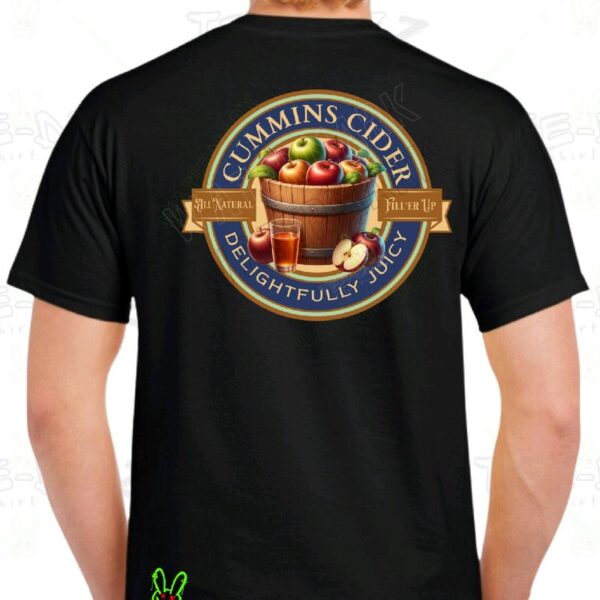 Cummins Cider - men's funny T-shirt- Menswear Casual Crewneck - Image 3