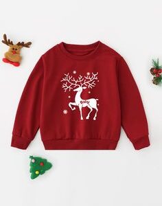 Toddler Girls 1Pc Christmas Print Sweatshirt queqweqweqweqweqweqwequeqweqweqweqweqweqweqwewqeqweqweqweqweqweqw