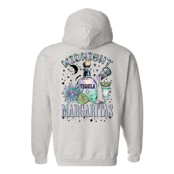 Midnight Margaritas Hoodie, Colorful Tequila and Margarita Design, Perfect for Party Lovers, Ideal for Casual Wear, Comfortable and Stylish, Hoodie For Men, Hoodie For Women , Hoodie Design - Image 2