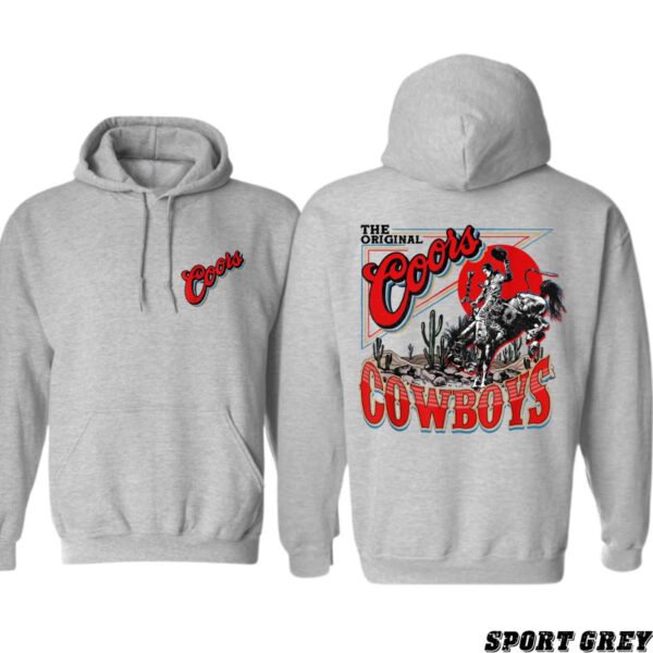 Coors Cowboys Hoodie, Original Western Rodeo Design, Perfect for Cowboy Fans, Ideal for Casual Wear, Street Life Style - Image 4