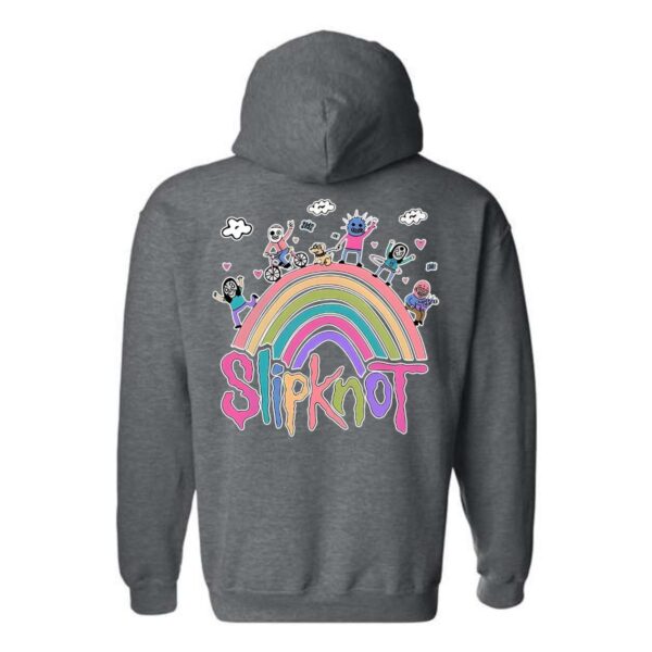 Slipknot Hoodie, Fun and Whimsical Rainbow Design, Perfect for Fans of the Band, Ideal for Casual Wear, Menswear Unisex - Image 9