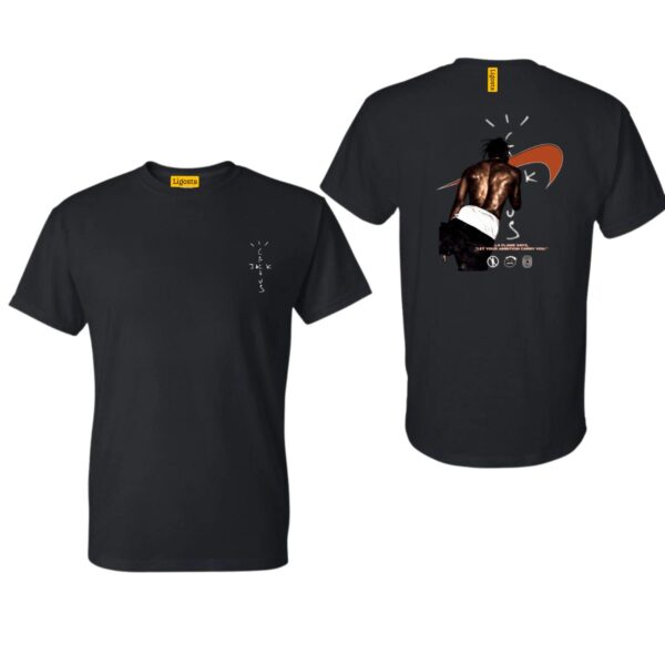 Cactus Jack TShirt, Bold Streetwear with Iconic Back Design, Ideal for Music Enthusiasts, Street Life Style - Image 2