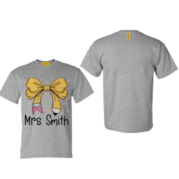 Mrs. Smith Shirt, Back to School Coquette, Pencil Coquette, Retro Teacher Shirt, Dream Team, Kindegarten Back to School, Pre-k 1st/2nd/3rd Grade Sublimation Designs - Image 4