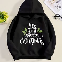 LE DESEAMOS UNA FELIZ NAVIDAD Sudaderas Con Capucha De Manga Larga Con Estampado De Letras Para Ni?os, Sudadera Con Capucha Para Ni?os Para Primavera Y Oto?o, Tops Con Capucha Para Ni?os Al Aire Libre queqweqweqweqweqweqwequeqweqweqweqweqweqweqwewqeqweqweqweqweqweqw