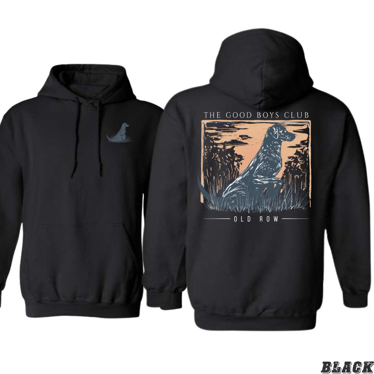Old Row Hoodie, “The Good Boys Club” Design, Ideal for Dog Lovers, Comfortable and Stylish, Gift for Men, Gift for Women, Gift for You , Hoodie Design
