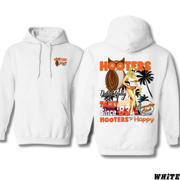 Hooters Delightfully Tacky Since '83 Black Unisex Hoodie, Perfect for Hooters Fans and Collectors , Street Life Style, Street Life Style - Image 8