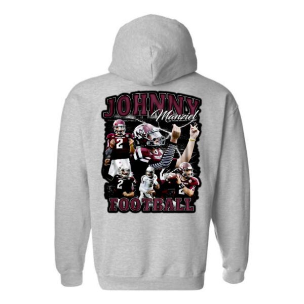 Johnny Manziel Football Hoodie, Dynamic Design Celebrating Johnny Football, Perfect for Sports Fans, Street Life Style - Image 4
