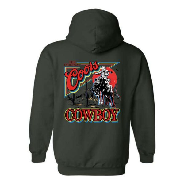 Coors Cowboy Hoodie, Western Rodeo Design Shirt, Trendy Hoodie for Men and Women, Coors Cowboy, Menswear Unisex, Street Life Style - Image 6