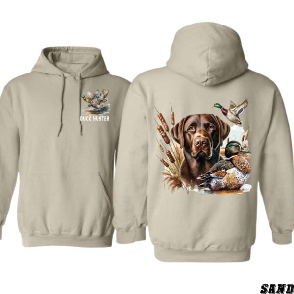 Duck Hunter Hoodie, Realistic Duck and Labrador Retriever Design, Ideal for Hunting Enthusiasts, Perfect for Outdoor Adventures, Comfortable and Stylish Unisex Hoodie, Celebrate Your Passion for Waterfowl Hunting , Hoodie Design - Image 4