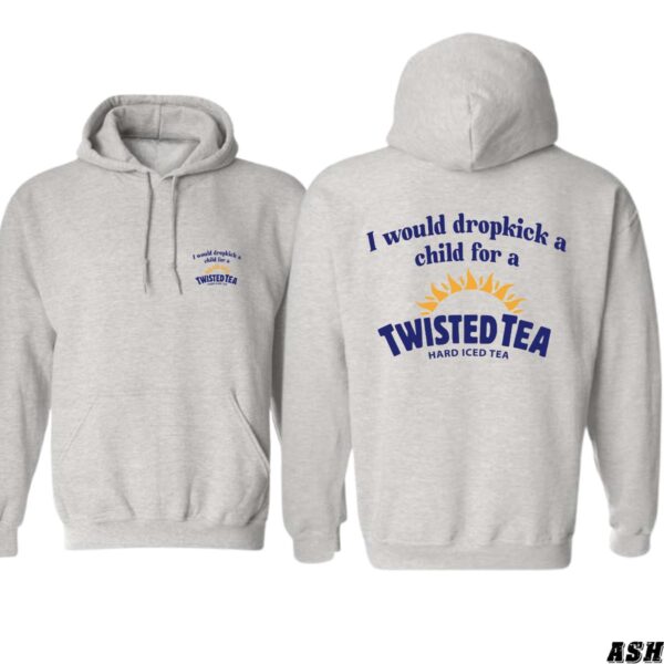 Twisted Tea Hoodie, Humorous Dropkick Quote with Iconic Beverage Logo, Perfect for Fans of Twisted Tea and Unique Apparel, Comfortable Hoodie for Casual Wear and Bold Humor , Winter Fashion - Image 5