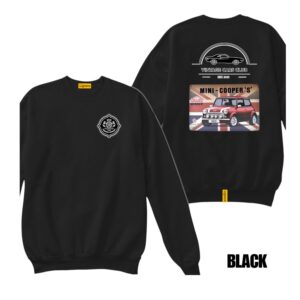 Ligosta Vintage, Cars Club Sweatshirt, Unisex Sweatshirt Featuring Mini Cooper S Graphic, Perfect For Classic Car Fans 17