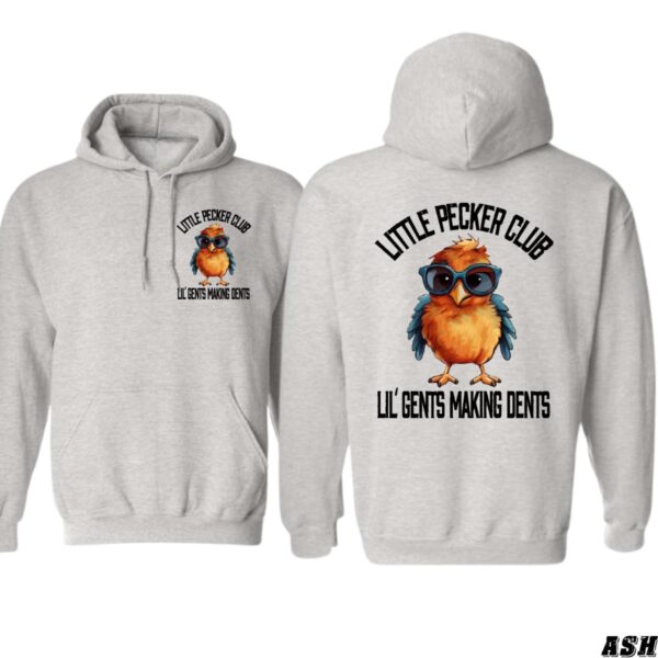 Little Pecker Club Hoodie, Playful Bird Design, Perfect for Fun-Loving Individuals, Ideal for Casual Wear, Cozy and Stylish, Unisex Hoodie for Men and Women , Winter Fashion - Image 2