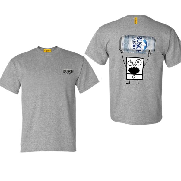 Beer Lover's TShirt, Quirky Busch Light Cartoon Graphic, Perfect for Casual Outings and Chill Vibes, Ideal for Comfort and Style, Soft and Trendy, Unisex TShirt for Men and Women , TShirt Design, Street Life Style - Image 4