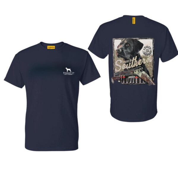 Straight Up Southern Shirt, Hunting Dog and Shotgun Design, Perfect for Outdoor Enthusiasts and Dog Lovers, Comfortable and Durable Camo Country Shirts, Ideal for Men and Women, High-Quality Material. - Image 3