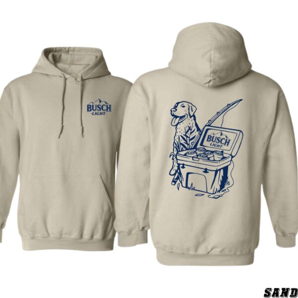 Busch Light Dog and Cooler Design, Outdoor Casual Hoodie, Playful and Adventurous Style, Hoodie Style, Menswear Sweaters, Street Life Style - Image 7