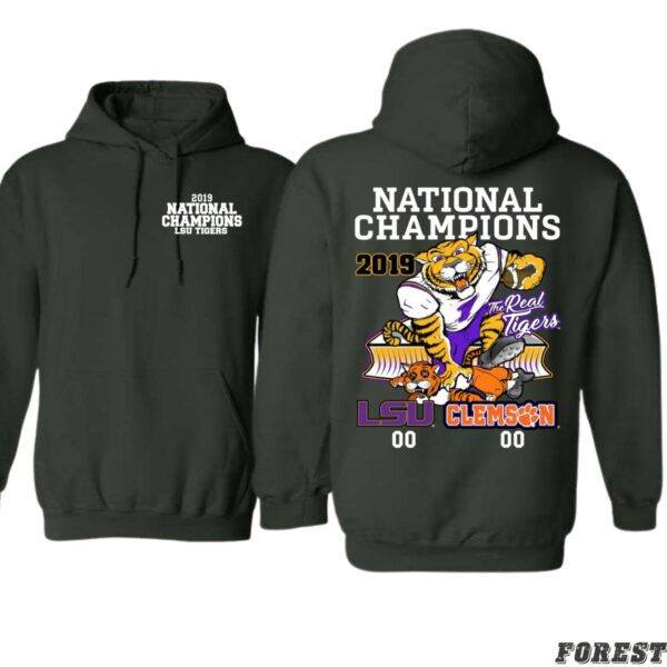 2019 National Champions LSU Tigers Hoodie, Celebrate Victory with Iconic Tiger Design, Sweatshirt Tops, Sweatshirt Tops, Street Life Style - Image 3
