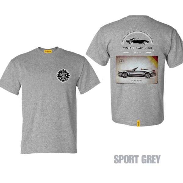 Ligosta Vintage, Cars Club Collection T-Shirt, Unisex T-Shirt Featuring Mercedes-Benz SL 65 AMG Graphic, Perfect For Luxury Car Fans 03 - Image 5