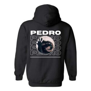 Pedro Hoodie, Raccoon Graphic Design Shirt, Trendy Hoodie for Men and Women , Hoodie Design