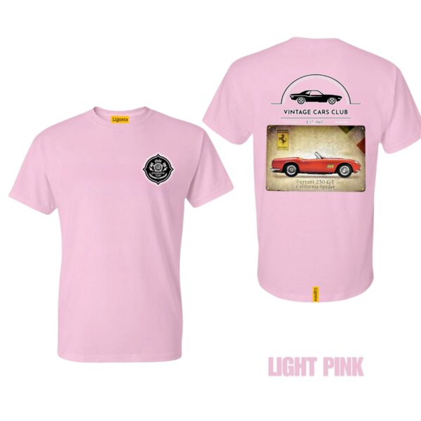 Ligosta Vintage, Cars Club T-Shirt, Unisex T-Shirt Featuring Ferrari 250 GT Spyder Graphic, Perfect For Classic Car Fans 13 - Image 4