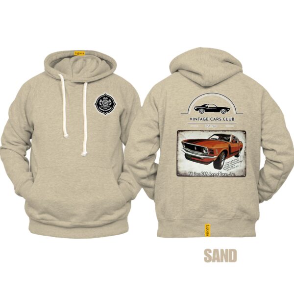 Ligosta Vintage, Cars Club Collection Hoodie, Unisex Hoodie Featuring 70 Boss 302 Trans-Am Graphic, Perfect For Classic Muscle Car Fans 11 - Image 6