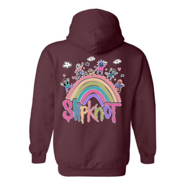 Slipknot Hoodie, Fun and Whimsical Rainbow Design, Perfect for Fans of the Band, Ideal for Casual Wear, Menswear Unisex - Image 8