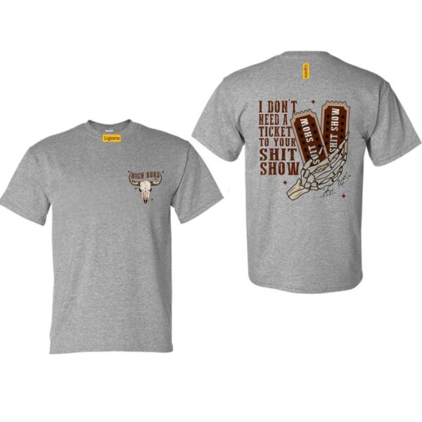I Don?t Need Ticket, Koe Wetzel, Jessie Murph, Shit Showtickets, Country Songs, Skeleton Shirt, Bull And Skeleton - Image 4