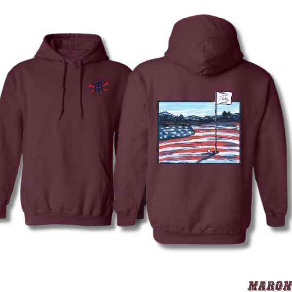 Barstool Golf Hoodie, American Flag Golf Course Shirt, Trendy Hoodie for Men and Women , Hoodie Design - Image 2