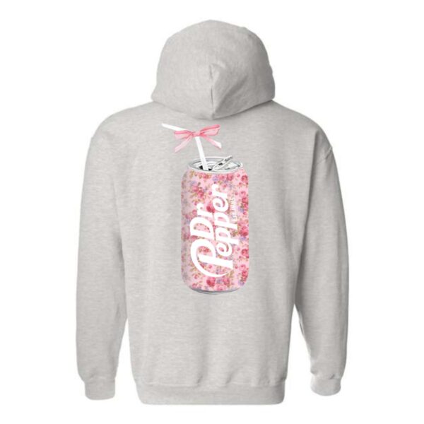 Dr. Pepper Hoodie, Floral Can Design Shirt, Trendy Hoodie for Men and Women , Hoodie Design - Image 2