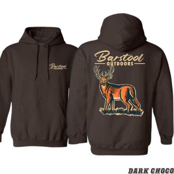 Barstool Outdoors Hoodie, Hoodies For Country Girls, Deer Design, Ideal for Outdoor Enthusiasts, Comfortable and Warm, Hoodie For Men, Hoodie For Women . Tops Underwear, Street Life Style - Image 4