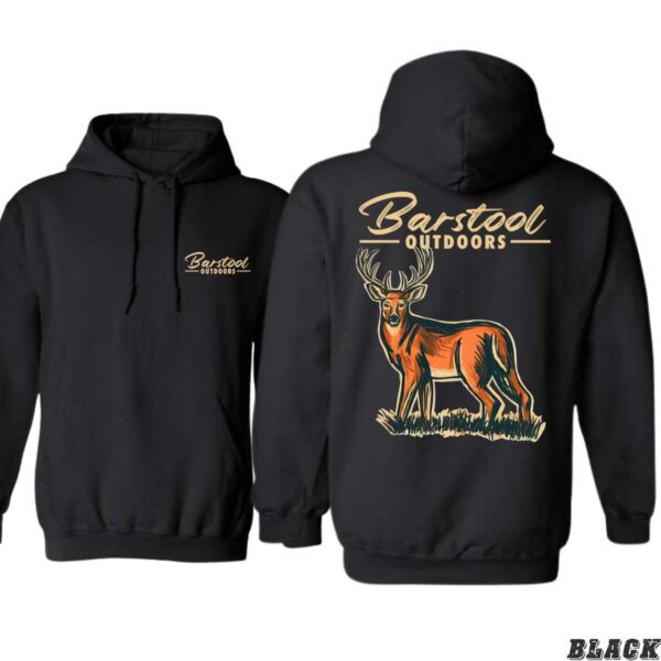 Barstool Outdoors Hoodie, Hoodies For Country Girls, Deer Design, Ideal for Outdoor Enthusiasts, Comfortable and Warm, Hoodie For Men, Hoodie For Women . Tops Underwear, Street Life Style - Image 3