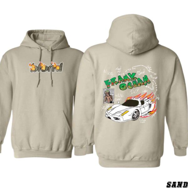 Frank Ocean Hoodie, Nostalgic Sports Car Design, Hoodies for Country Girls, Graphic Sweatshirt for Music Lovers, Menswear Sweaters - Image 2