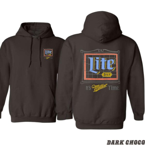 Miller Lite It's Miller Time Design, Casual Wear Hoodie, Classic and Iconic Style , Hoodie Style Menswear Sweaters, Street Life Style - Image 6