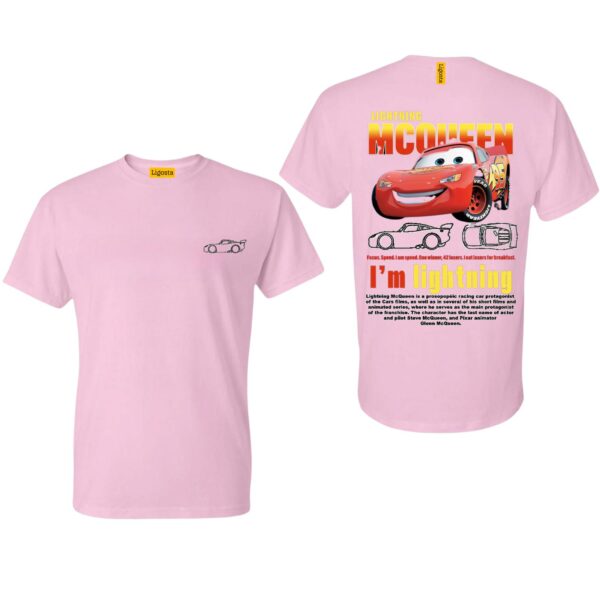 Mc Queen Design Classic T-Shirt, Cars Matching Shirt, L. Mc Queen and Sally Couple T-shirt - Image 5